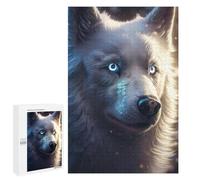 1000 PCS Puzzle For Adults Magical Wolf Portrait Jigsaw for Adults Relax Games Staycation Kill Time Deal As Gifts for The Whole Family 1000 PCS