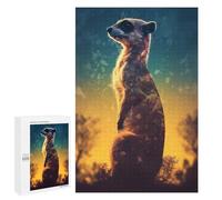 1000 PCS Puzzle For Adults Meerkat Animal Jigsaws for Adults Relax Games Pattern Assembly Deal As Gifts for The Whole Family 1000 PCS