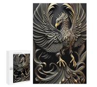 1000 PCS Puzzle for Adults Mighty Golden Phoenix Deco Adult Jigsaw Puzzle Relaxing Games Birthday Present Unique Birthday And Xmas Gifts 1000 PCS