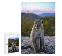 1000 PCS Puzzle for Adults Monkey on A Mountaintop Puzzle For Teenagers Improve Memory Every Piece Is Unique - Learning Educational Toys 1000 PCS