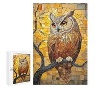 1000 PCS Puzzle for Adults Mosaic Owl Artwork Adult Jigsaw Puzzle Brain Teaser Game But Fun And Humorous Fun at Home Activities, 1000 PCS