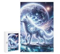 1000 PCS Puzzle For Adults Mystic Wolf Jigsaw for Adults Relax Games Staycation Kill Time Deal As Gifts for The Whole Family 1000 PCS