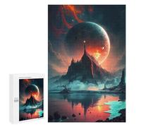 1000 PCS Puzzle for Adults Mystical Alien Landscape -3 Adult Jigsaw Puzzle Brain Teaser Game But Fun And Humorous Fun at Home Activities, 1000 PCS