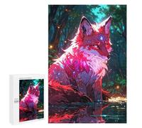 1000 PCS Puzzle For Adults Mystical Fox in Enchanted Forest Jigsaw for Adults Relax Games Staycation Kill Time Deal As Gifts for The Whole Family 1000 PCS