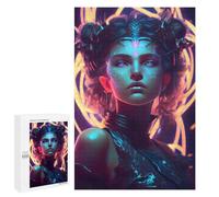 1000 PCS Puzzle for Adults Neon Mystic Portrait Adult Jigsaw Puzzle Brain Teaser Game But Fun And Humorous Fun at Home Activities, 1000 PCS