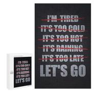 1000 PCS Puzzle For Adults No Excuses Lets Go Jigsaws for Adults Puzzle Improve Memory Wishlist with Santa Claus Stress Reduction Gifts 1000 PCS