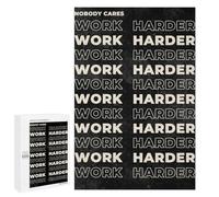 1000 PCS Puzzle For Adults Nobody Cares Work Harder Jigsaws for Adults Puzzle Enhance Memory Fun Activities at Home for Is Ideal As A Gift 1000 PCS