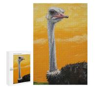 1000 PCS Puzzle For Adults Ostrich Portrait Painting Jigsaws for Adults Relax Games Pattern Assembly Deal As Gifts for The Whole Family 1000 PCS