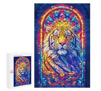 1000 PCS Puzzle For Adults Regal Tiger Jigsaws for Adults Puzzle Improve Memory Wishlist with Santa Claus Stress Reduction Gifts 1000 PCS