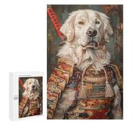1000 PCS Puzzle For Adults Samurai Dog Armor Painting-1 Puzzle For Teenagers Analysis And Logic Help The Brain Exercise Deal As Gifts for The Whole Family 1000 PCS