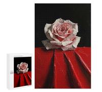 1000 PCS Puzzle For Adults Single Pink Rose Jigsaws for Adults Relax Games Pattern Assembly Deal As Gifts for The Whole Family 1000 PCS