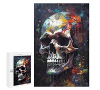 1000 PCS Puzzle For Adults Skull Head 1 Jigsaws for Adults Relax Games Pattern Assembly Deal As Gifts for The Whole Family 1000 PCS