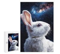 1000 PCS Puzzle For Adults Space Bunny Celestial Companion Puzzle For Teenagers Analysis And Logic Help The Brain Exercise Deal As Gifts for The Whole Family 1000 PCS