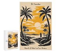 1000 PCS Puzzle for Adults Sri Lanka Pearl of The Indian Ocean Puzzle For Teenagerss Improve Memory Fun Activities at Home Stress Reduction Gifts 1000 PCS