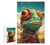 1000 PCS Puzzle for Adults Steampunk Chameleon Art Print-2 Puzzle For Teenagerss Improve Memory Fun Activities at Home Stress Reduction Gifts 1000 PCS