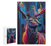 1000 PCS Puzzle For Adults The Majestic Deer Jigsaw for Adults Relax Games Staycation Kill Time Deal As Gifts for The Whole Family 1000 PCS