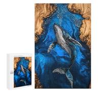1000 PCS Puzzle For Adults The Whales Song Resin Art Jigsaws for Adults Relax Games Pattern Assembly Deal As Gifts for The Whole Family 1000 PCS