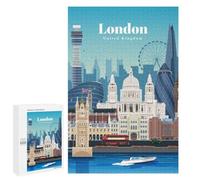 1000 PCS Puzzle For Adults Travel to And Visit London Jigsaws for Adults Relax Games Pattern Assembly Deal As Gifts for The Whole Family 1000 PCS
