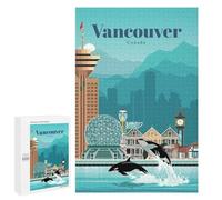 1000 PCS Puzzle For Adults Travel to Vancouver Jigsaws for Adults Relax Games Pattern Assembly Deal As Gifts for The Whole Family 1000 PCS