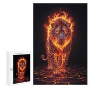 1000 PCS Puzzle for Adults Volcanic Fiery Lion Puzzle For Teenagerss Improve Memory Fun Activities at Home Stress Reduction Gifts 1000 PCS