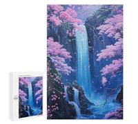 1000 PCS Puzzle For Adults Waterfall Japan Painting Jigsaw for Adults Relax Games Staycation Kill Time Deal As Gifts for The Whole Family 1000 PCS