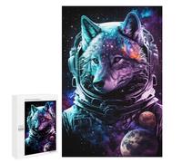 1000 PCS Puzzle for Adults Wolf Astronaut in Space Puzzle For Teenagerss Improve Memory Fun Activities at Home Stress Reduction Gifts 1000 PCS