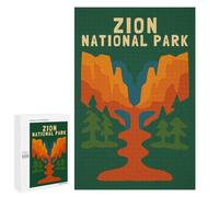 1000 PCS Puzzle for Adults Zion National Park Poster Puzzle For Teenagers Improve Memory Every Piece Is Unique - Learning Educational Toys 1000 PCS
