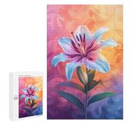 1000 PCS Puzzle For Teenagers Colorful Lily Flower Art Print-1 Adult Jigsaw Puzzles Difficult Hard Challenging To Complete Challenging Family Fun Game 1000 PCS