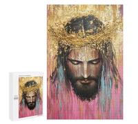 1000 PCS Puzzle For Teenagers Golden Crown Abstract Artwork Adult Jigsaw Puzzles Difficult Hard Challenging To Complete Challenging Family Fun Game 1000 PCS