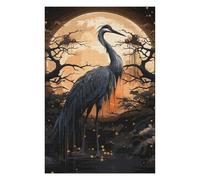 1000 PCS Puzzle For Teenagerss Ancient Black Stork Jigsaw for Adults Brain Teaser Game Analysis And Logic Difficult And Challenge 1000 PCS