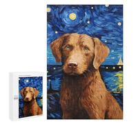 1000 PCS Puzzle For Teenagerss Chesapeake Bay Retriever Puzzles for Adults Hands-on Game Pattern Assembly Unique Gifts for Birthday And Christmas 1000 PCS