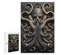 1000 PCS Puzzle For Teenagerss Cthulhu Kraken Monster God Jigsaws for Adults Family Games But Fun And Humorous Difficult And Challenge 1000 PCS