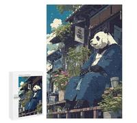 1000 PCS Puzzle For Teenagerss Japanese Panda Bear Anime Puzzles for Adults Hands-on Game Pattern Assembly Unique Gifts for Birthday And Christmas 1000 PCS