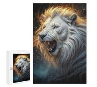 1000 PCS Puzzle For Teenagerss Magical White Lion Puzzles for Adults DIY Toys But Fun And Humorous Unique Gifts for Birthday And Christmas 1000 PCS
