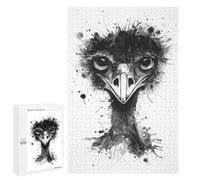 1000 PCS Puzzle For Teenagerss Ostrich Watercolor Puzzles for Adults Hands-on Game Pattern Assembly Unique Gifts for Birthday And Christmas 1000 PCS