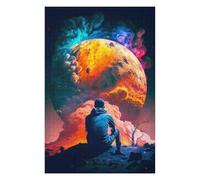 1000 PCS Puzzle For Teenagerss Sat Contemplating 2 Jigsaw for Adults Brain Teaser Game Analysis And Logic Difficult And Challenge 1000 PCS