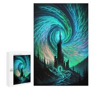 1000 PCS Puzzle For Teenagerss Spiral Aurora Castle Jigsaw for Adults Anti-Stress Toys Analysis And Logic Parent-child Interaction 1000 PCS