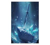 1000 PCS Puzzle For Teenagerss Sword Beneath The Crystal Jigsaw for Adults Brain Teaser Game Analysis And Logic Difficult And Challenge 1000 PCS