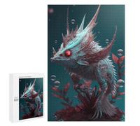 1000 PCS Puzzle For Teenagerss Underwater Alien Creature Adult Jigsaw Puzzle Toy Wall Decor Hand Speed Race Unique Gifts for Birthday And Christmas 1000 PCS
