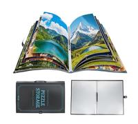 1000 Pcs Puzzle Storage Portfolio Folder with 20 Acid- Free Pockets, Large Capacity Puzzle Organizer, Portable, Dustproof and Protective Accessory for Jigsaw Enthusiasts, Blue