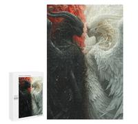 1000 PCS Puzzles for Adults Angel Vs Devil Fantasy Artwork Puzzle For Teenagerss Hand Speed Race Train Your Brain And Hands Addictive Toys to Cultivate Patience 1000 PCS