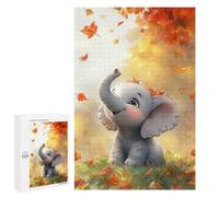 1000 PCS Puzzles for Adults Autumn Elephant Adventure Puzzle For Teenagers Birthday Present Difficult And Challenge Unique Birthday And Xmas Gifts 1000 PCS