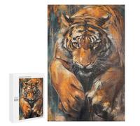 1000 PCS Puzzles for Adults Bengal Tiger Mysterious Puzzle For Teenagerss Hand Speed Race Train Your Brain And Hands Addictive Toys to Cultivate Patience 1000 PCS