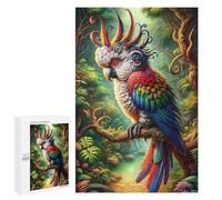 1000 PCS Puzzles for Adults Colorful Amazon Parrot in Rainforest Puzzle For Teenagerss Hand Speed Race Train Your Brain And Hands Addictive Toys to Cultivate Patience 1000 PCS