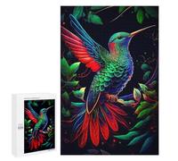 1000 PCS Puzzles for Adults Colorful Hummingbird Artwork Jigsaws for Adults Relaxing Games Presents for Women Unique Gifts for Birthday And Christmas 1000 PCS