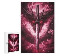 1000 PCS Puzzles for Adults Dragon Sword Fantasy Poster Jigsaw Puzzles for Adults Improve Memory Help The Brain Exercise Gifts for Friends And Family 1000 PCS