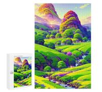 1000 PCS Puzzles for Adults Enchanted Valley Landscape Jigsaws for Adults Relaxing Games Presents for Women Unique Gifts for Birthday And Christmas 1000 PCS