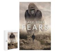 1000 PCS Puzzles for Adults Face Your Fears Gorilla Puzzle For Teenagerss Hand Speed Race Train Your Brain And Hands Addictive Toys to Cultivate Patience 1000 PCS