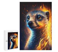1000 PCS Puzzles for Adults Flaming Meerkat Adventure Puzzle For Teenagerss Hand Speed Race Train Your Brain And Hands Addictive Toys to Cultivate Patience 1000 PCS
