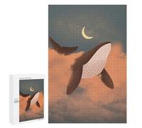 1000 PCS Puzzles for Adults Flying Whale Jigsaws for Adults Relax Games Presents for Women Birthday And Unique Gifts 1000 PCS